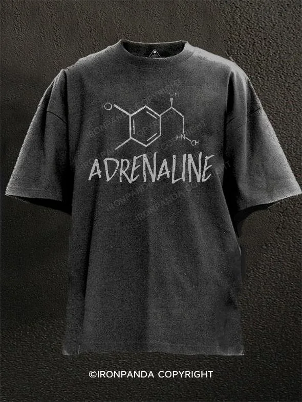 Plain Black T-shirt-Adrenaline Washed Gym Shirt