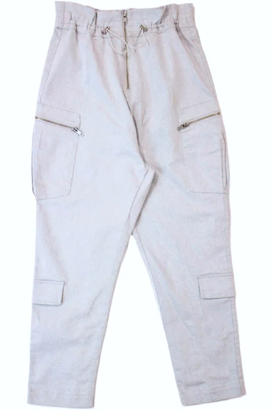 Comfy Relaxed-fit Pants-Moochi - Stylised Cargo Pants