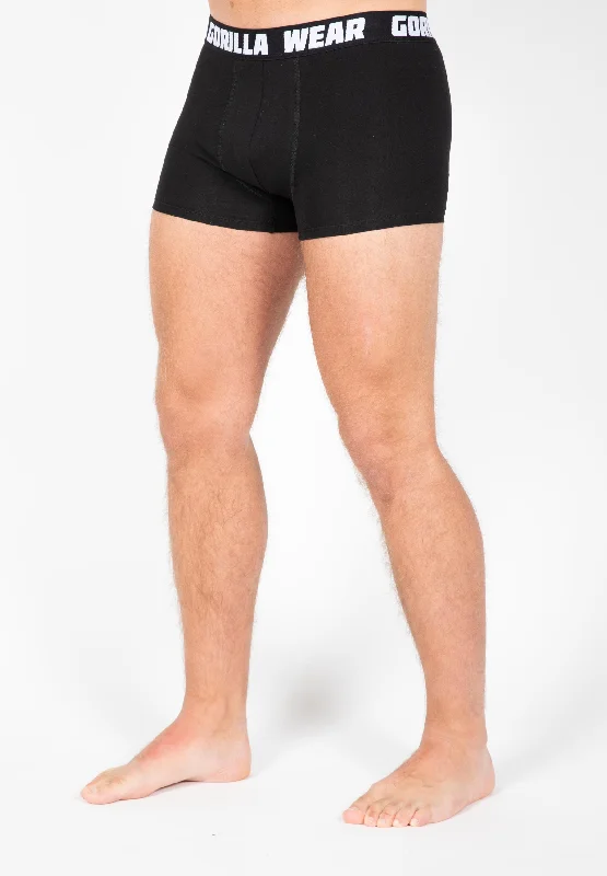 Graphic Logo Shorts-Gorilla Wear Boxer Shorts 3-Pack - Black