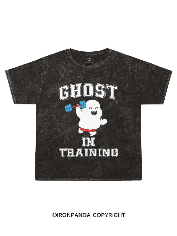 Simple Logo T-shirt-Ghost In Training Kids Washed T-Shirt