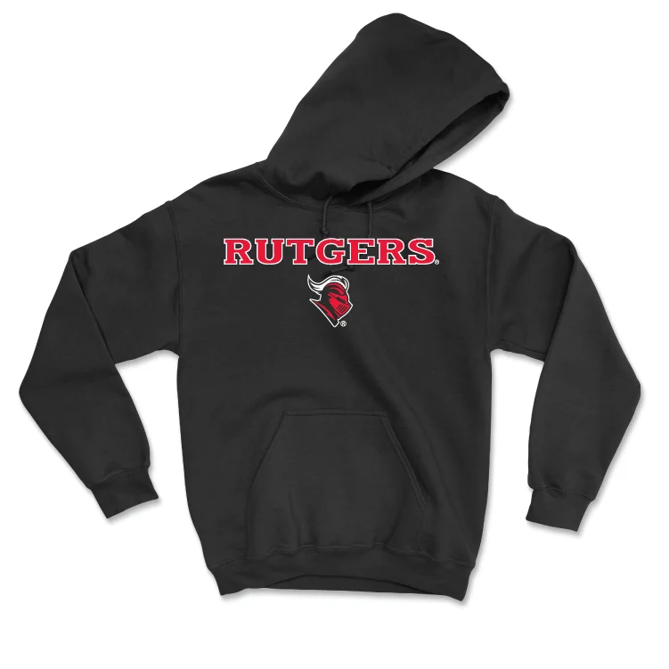 Stylish Hoodie For Women-Football Black Rutgers Hoodie - John Stone