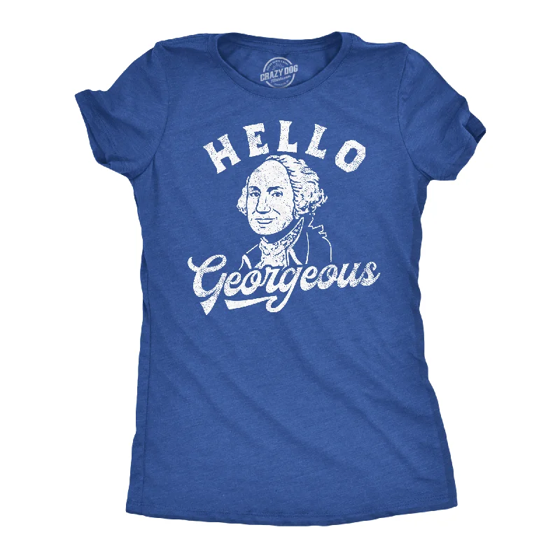 Plain Black T-shirt-Hello Georgeous Women's T Shirt