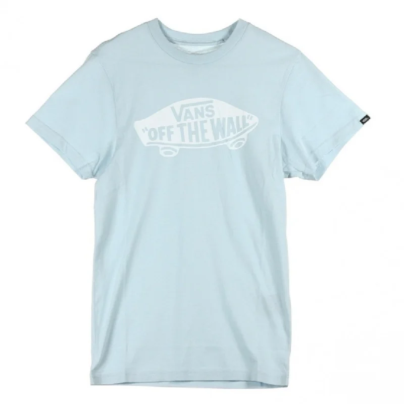 Casual Chic T-shirt-Vans Off The Wall Short Sleeve T-Shirt - Baby Blue