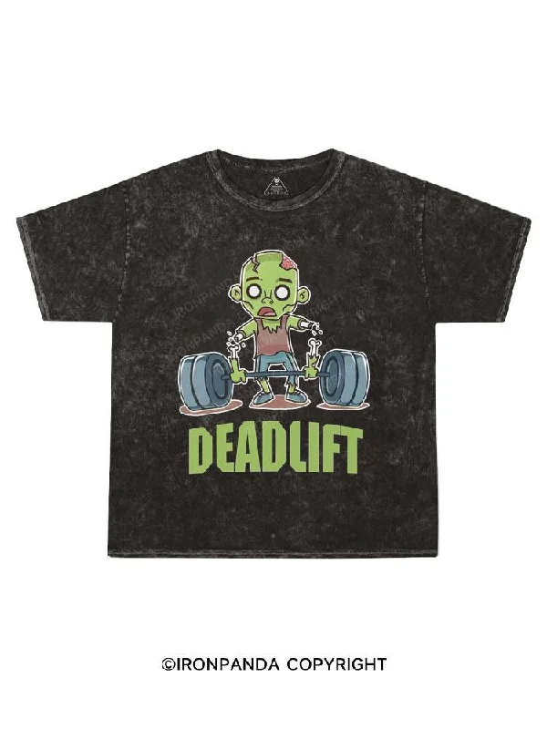 Art Print T-shirt-DEADLIFT Kids Washed T-Shirt