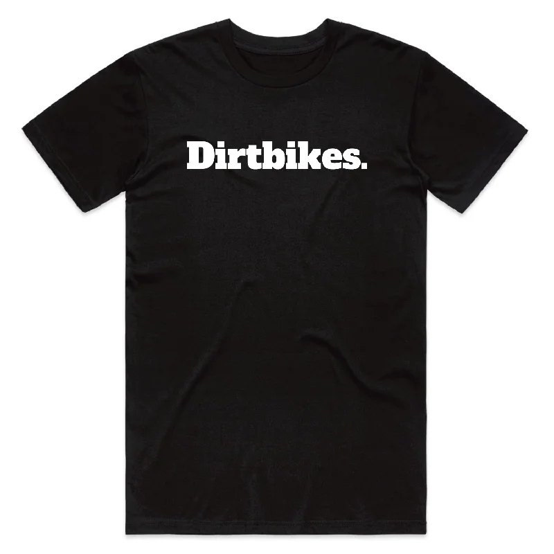 Retro Style T-shirt-Black Dirtbikes. Tee