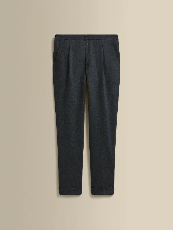 Lightweight Hiking Pants-Flannel Relaxed Tailored Trousers