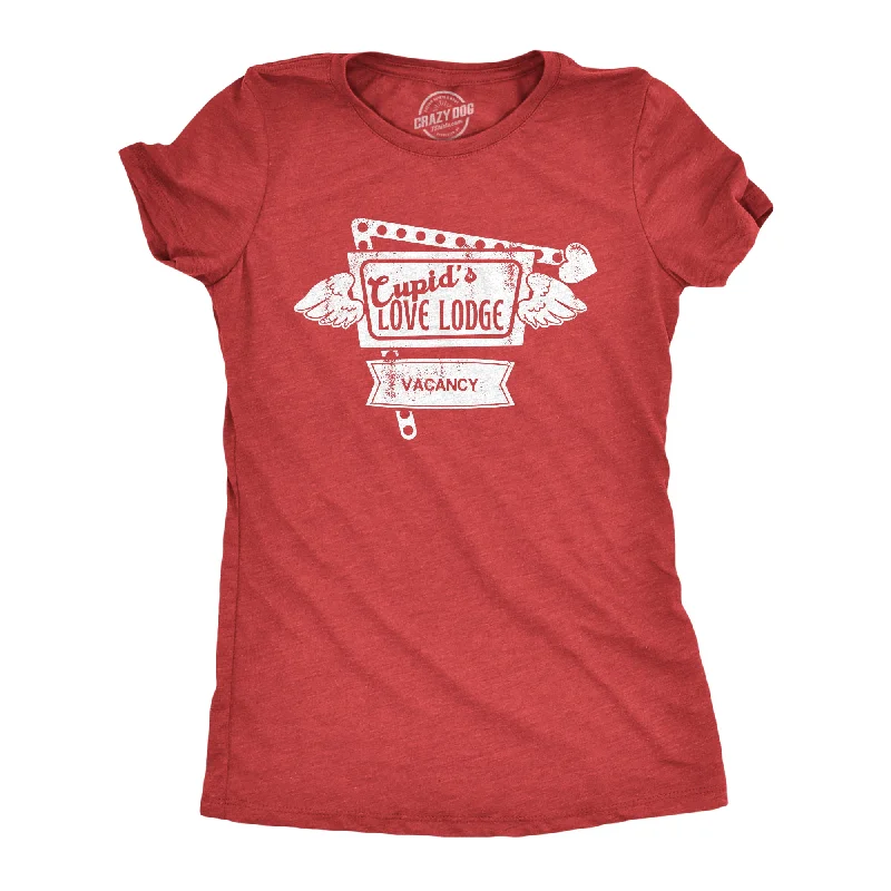 Casual Slogan T-shirt-Cupids Love Lodge Women's T Shirt