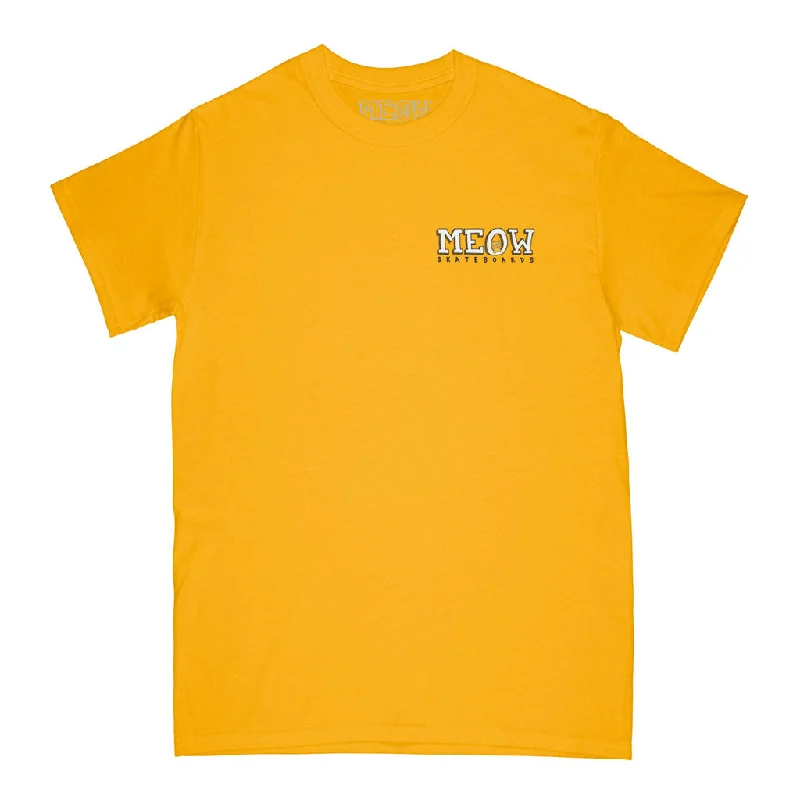 Funny Text T-shirt-Bar Logo Tee [Gold]