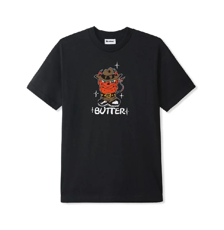 Personalized Printed T-shirt-Butter Goods Devil Tee - Black