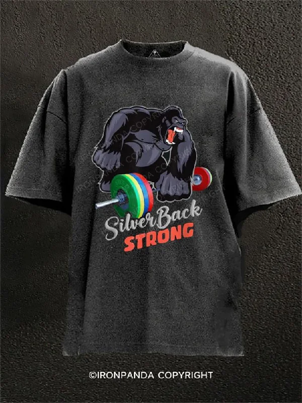 Music Band T-shirt-Silverback Strong Washed Gym Shirt