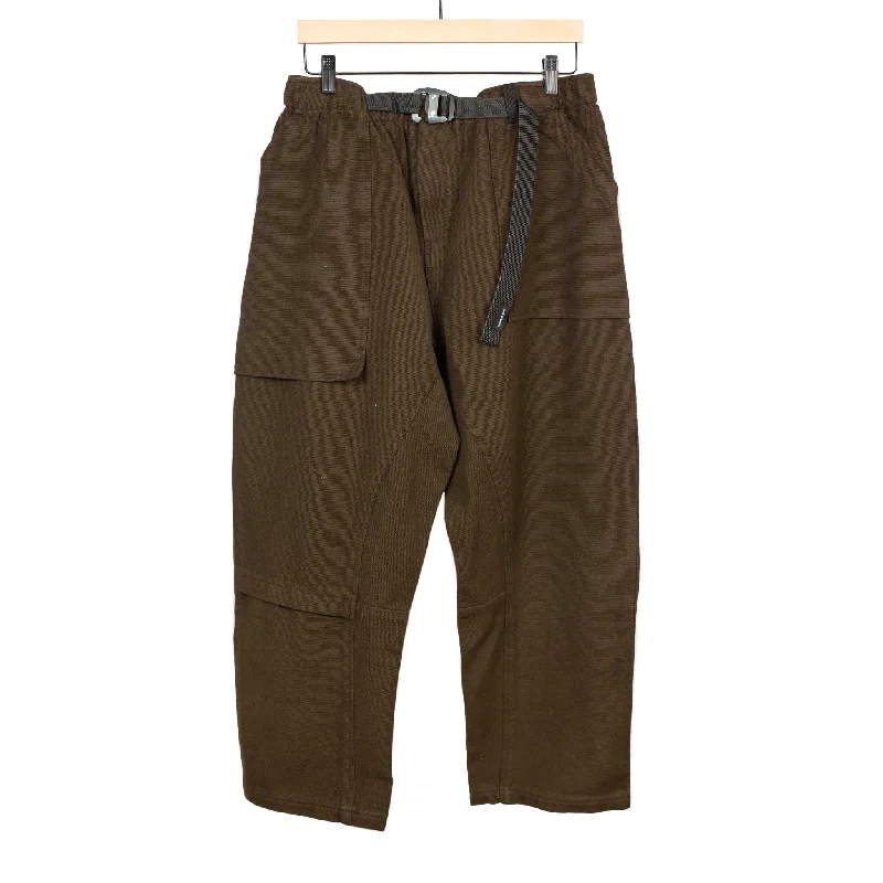 Breathable Outdoor Pants-Field pant in Bark khadi cotton