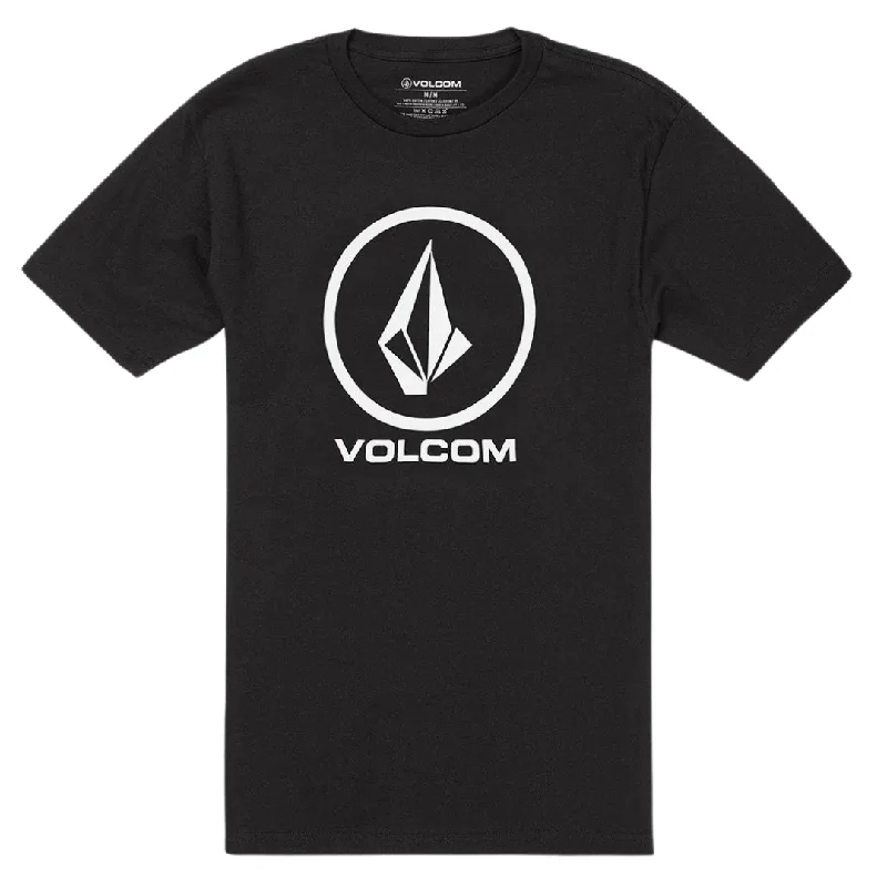 Geometric Art T-shirt-Volcom Crisp Stone Short Sleeve T-Shirt - Black