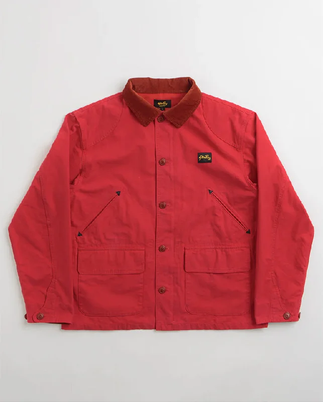 Trendy Corduroy Jacket-Hunters Jacket Aged Red