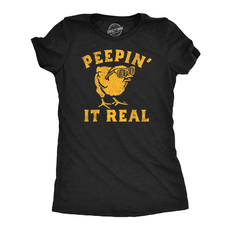 Personalized T-shirt-Peepin It Real Women's T Shirt