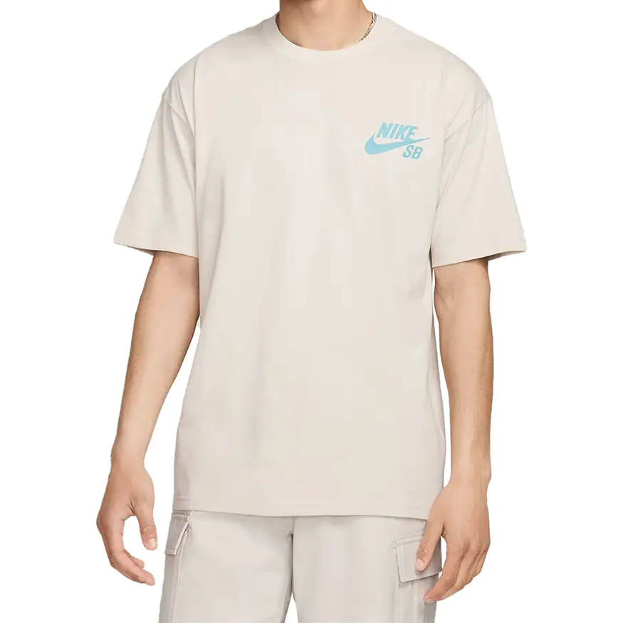 Oversized Vintage T-shirt-Nike SB Logo Tee Shirt - White