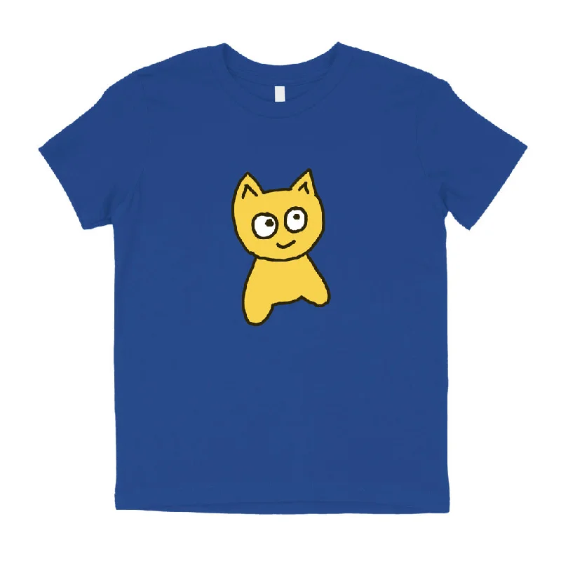 High-quality Printed T-shirt-YOUTH | Big Cat Tee [Royal]