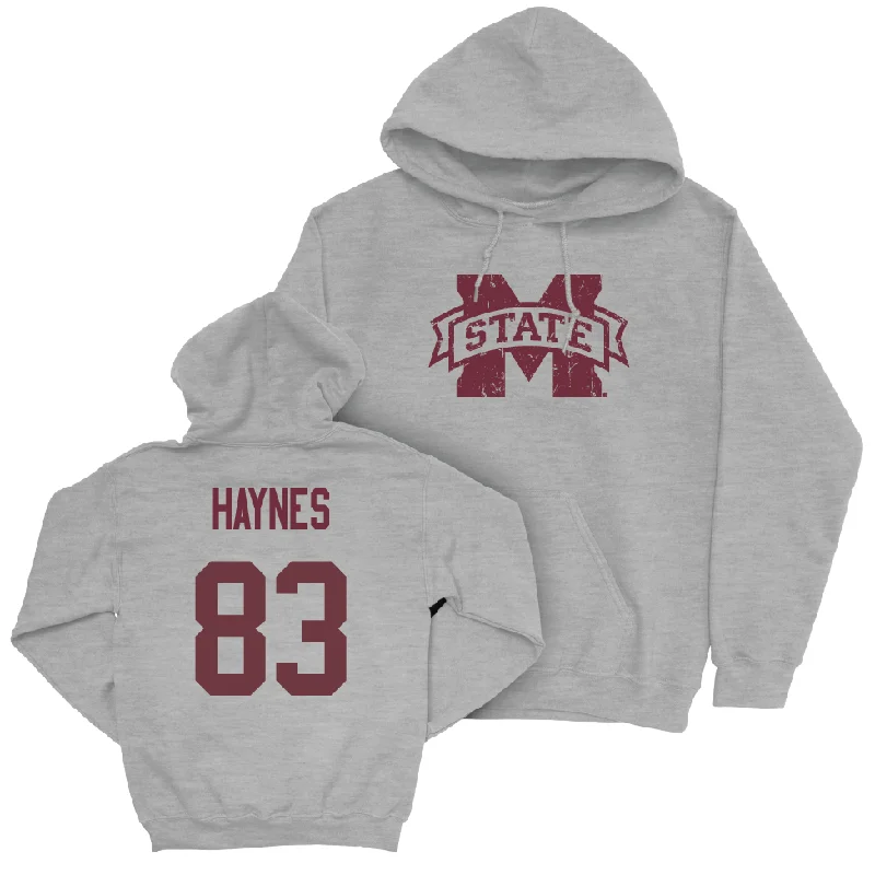 Lightweight Hoodie For Spring-Sport Grey Football Classic Hoodie   - Zach Haynes