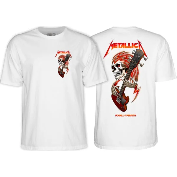 Unisex Basic T-shirt-Powell Peralta x Metallica Collab T-Shirt - White