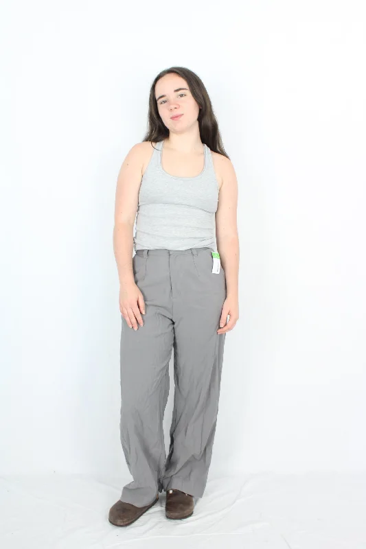 Comfortable Lounge Pants-Perfect Stranger - Tailored Wide Leg Pants