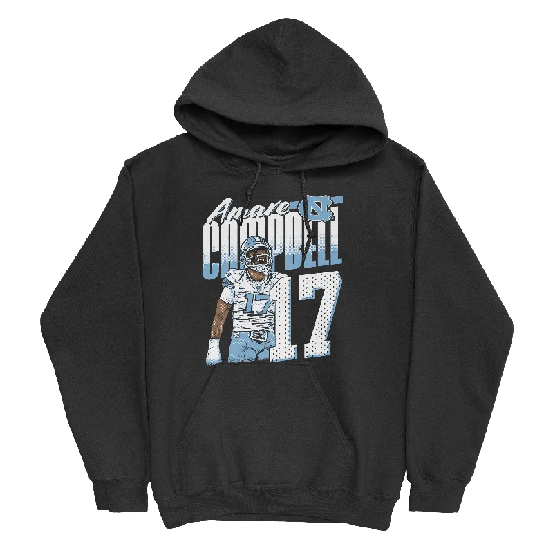 Fashionable Hoodie With Prints-EXCLUSIVE RELEASE: Amare Campbell Cartoon Black Hoodie