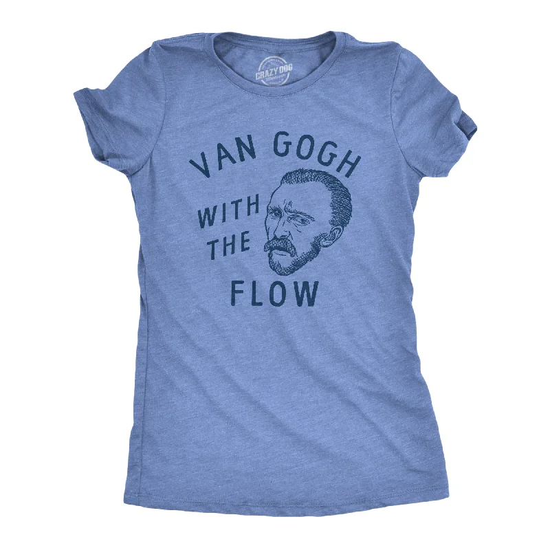 Graphic Tee For Summer-Van Gogh With The Flow Women's T Shirt