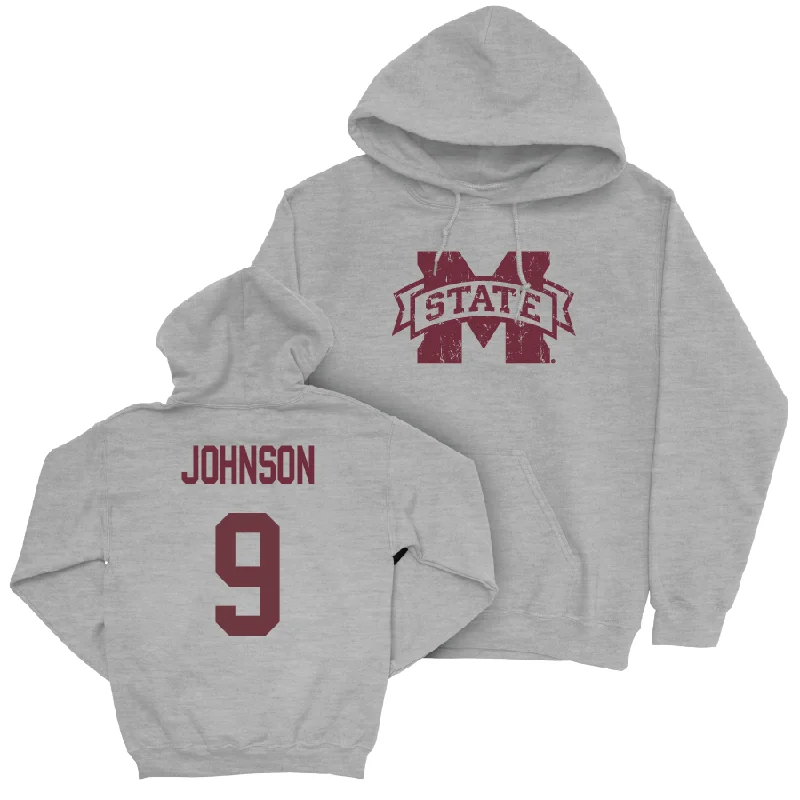 High-quality Fleece Hoodie-Sport Grey Football Classic Hoodie   - Ricky Johnson