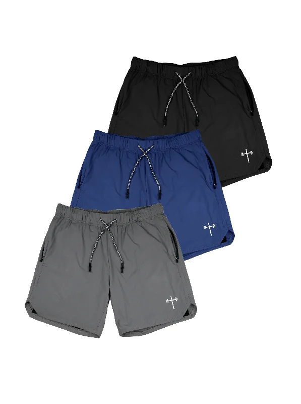 Comfortable Athletic Fit Shorts-Liner Shorts 7" 3-Pack