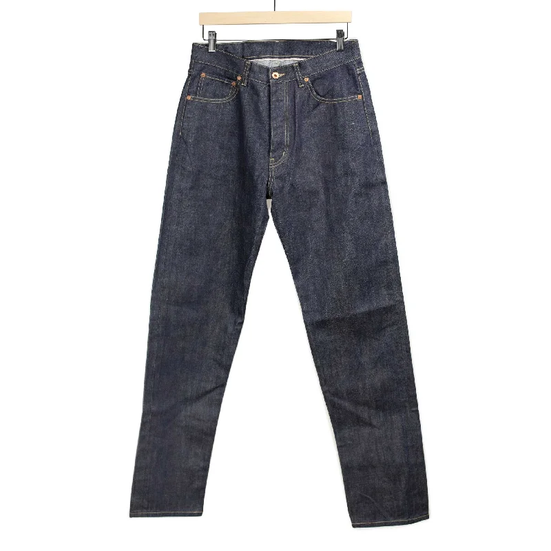 Comfortable Cargo Joggers-Selvedge jeans in indigo Japanese cotton denim