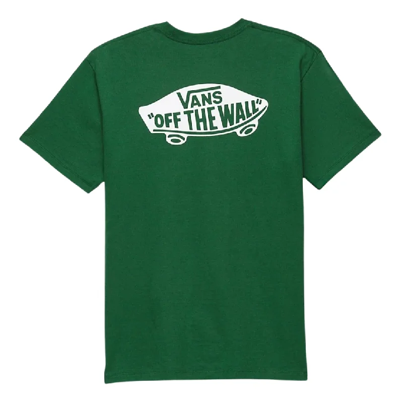 Funny Text T-shirt-Vans Classic Off The Wall Pocket T-Shirt - Green