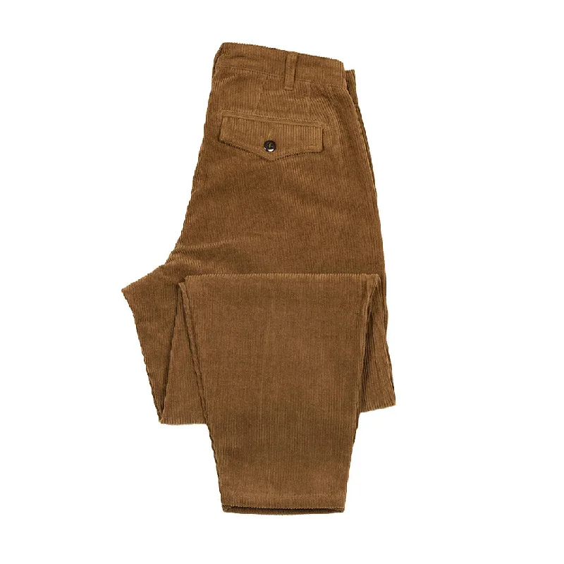 Cozy Fleece Pajama Pants-Riding pants in chestnut 8-wale corduroy (restock)