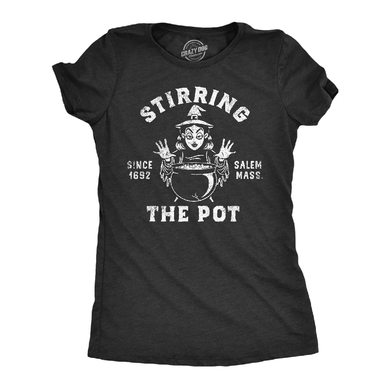 Plain T-shirt With Logo-Stirring The Pot Witch Women's T Shirt