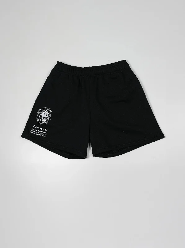 Light Blue Denim Shorts-Romans 8:37 Lion Shorts