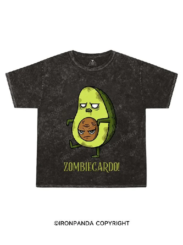 Music Band T-shirt-Zombiecado Kids Washed T-Shirt