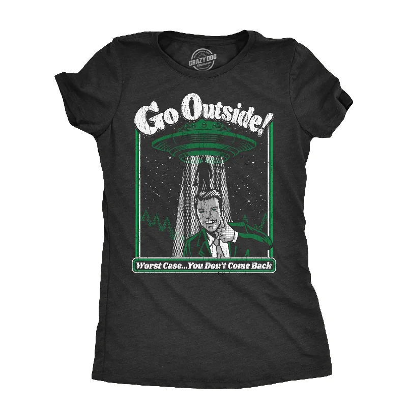 Neon Color T-shirt-Go Outside Women's T Shirt