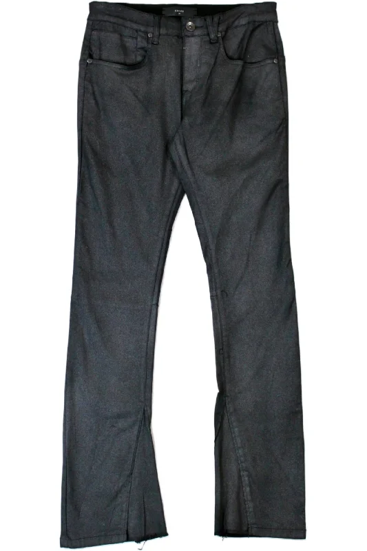 Trendy Cargo Pants-Kollar - Metallic Coated Effect Jeans