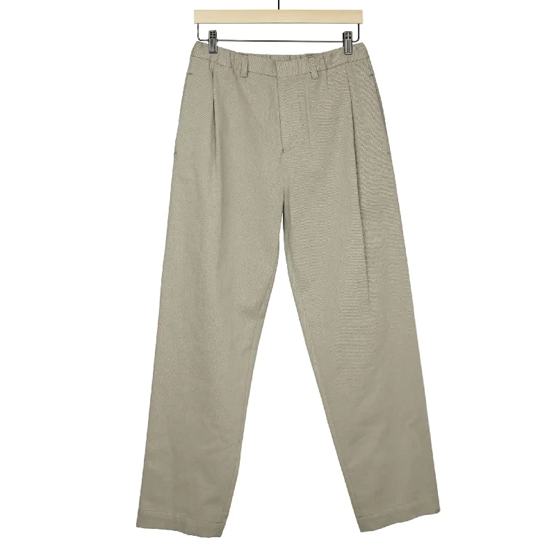 Comfortable Lounge Joggers-Knaus relaxed easy pants in Granite grey brushed cotton twill