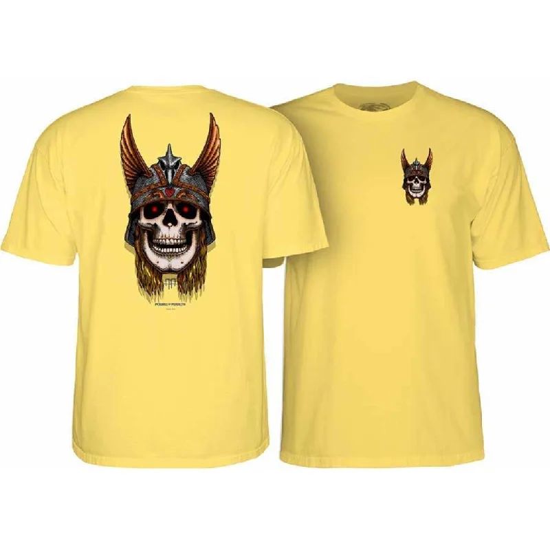 Unisex Basic T-shirt-Powell Peralta Andy Anderson Skull T-Shirt - Banana Yellow