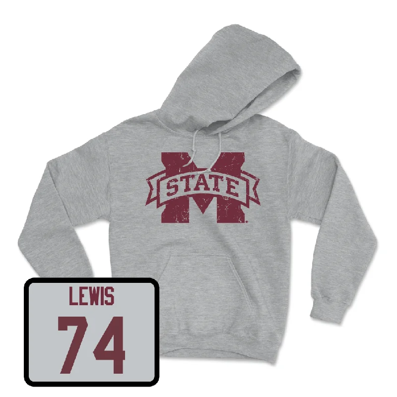 Soft Hoodie For Everyday Wear-Sport Grey Football Classic Hoodie  - Jimothy Lewis