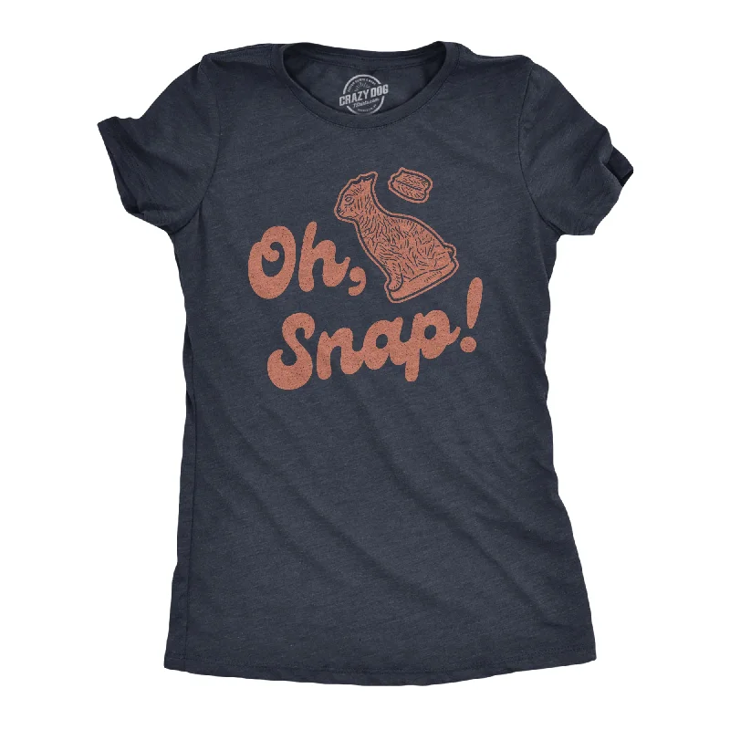 Oversized Vintage Graphic T-shirt-Oh Snap Women's T Shirt