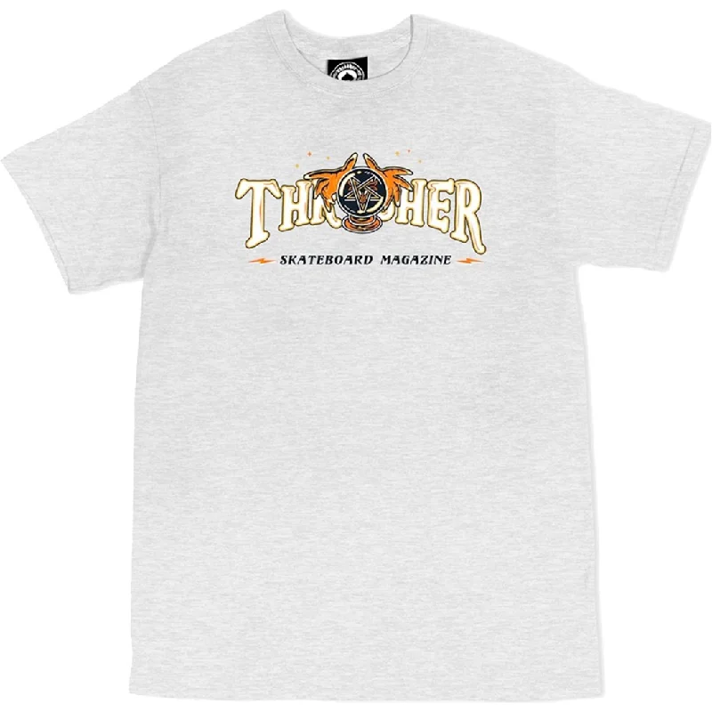 Vintage Band T-shirt-Thrasher Magazine Fortune Logo T-Shirt - Ash Grey