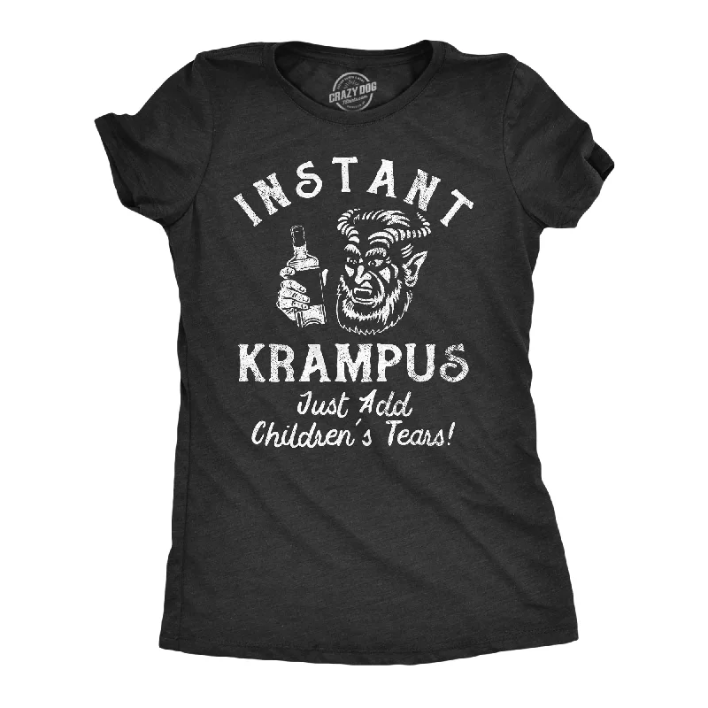 Minimalist Design T-shirt-Instant Krampus Just Add Childrens Tears Women's T Shirt