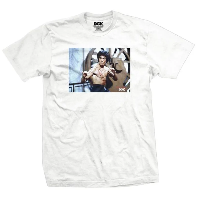 Bohemian Style T-shirt-DGK x Bruce Lee Scratch T-Shirt White