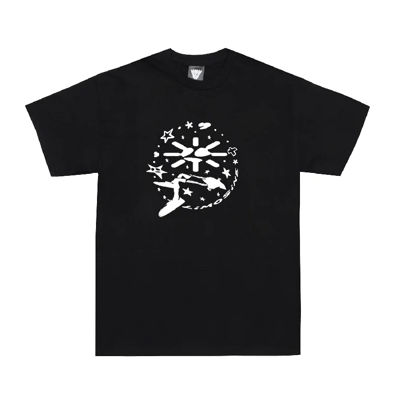 Custom Graphic T-shirt-Limosine Solar Sucker Tee - Black