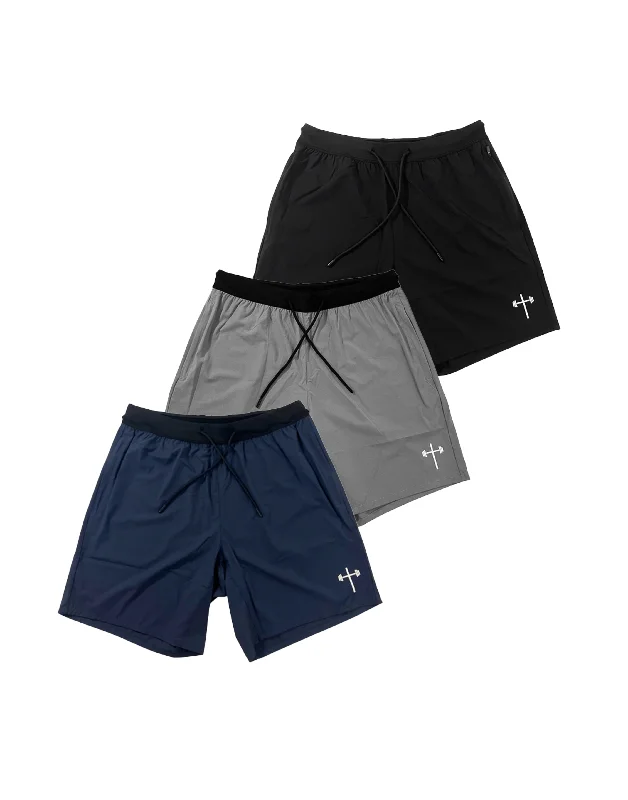 Slim Fit Shorts-Performance Shorts 7" 3-Pack