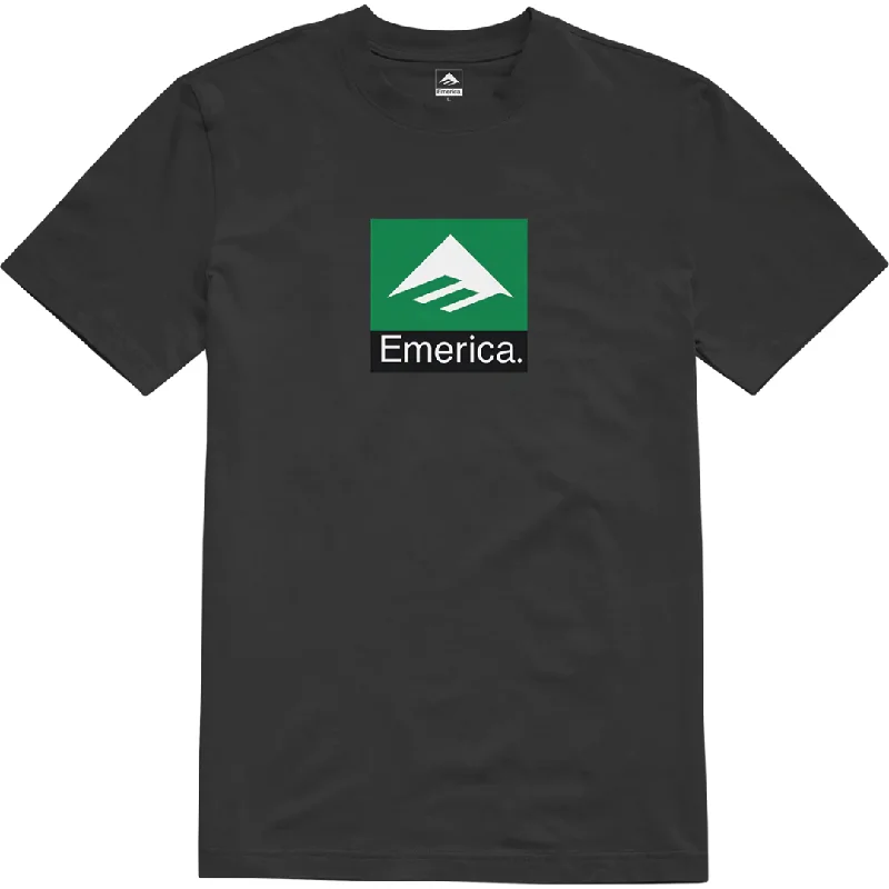 Personalized Printed T-shirt-Emerica Classic Combo T-Shirt - Black