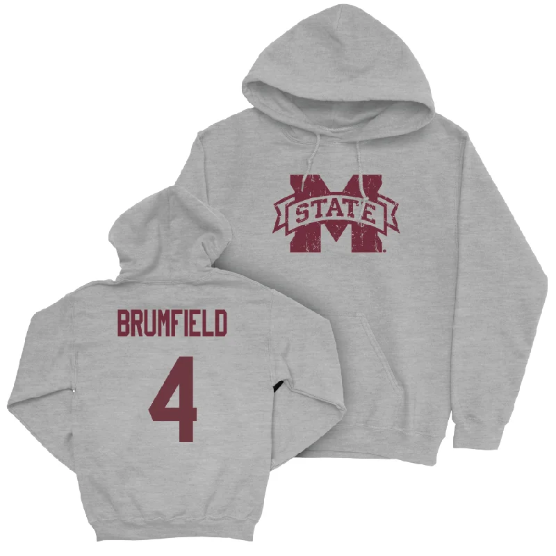 Vintage Style Hoodie-Sport Grey Football Classic Hoodie   - DeAgo Brumfield