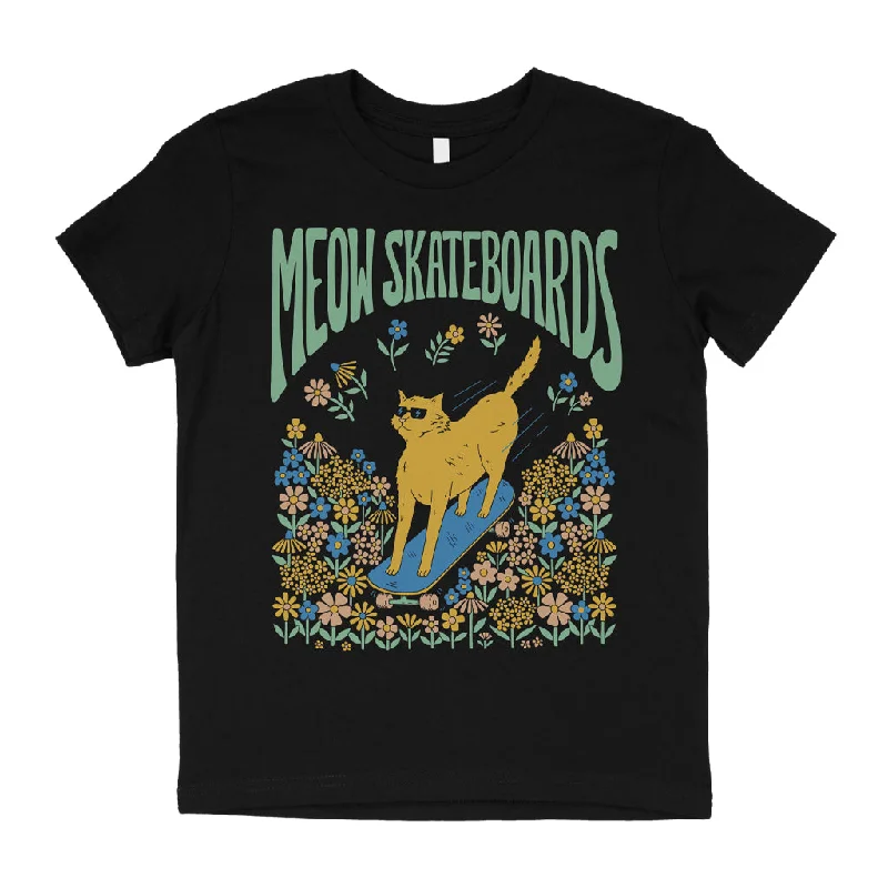 Holiday Themed T-shirt-YOUTH | Meadow Tee [Black]