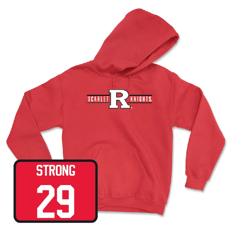 Stylish Hoodie For Women-Red Football Scarlet Knights Hoodie - Ian Strong