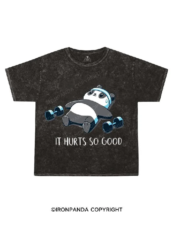 T-shirt For Streetwear Fashion-IT HURTS SO GOOD Kids Washed T-Shirt