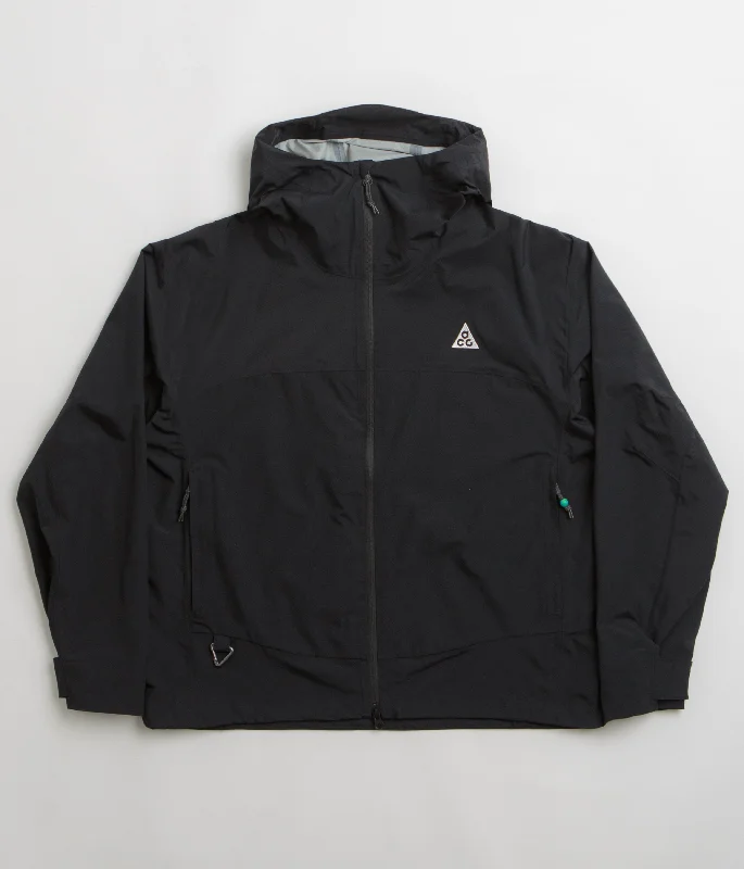 Casual Wool Blend Jacket-Nike ACG Womens Morpho Rain Jacket - Black / Summit White